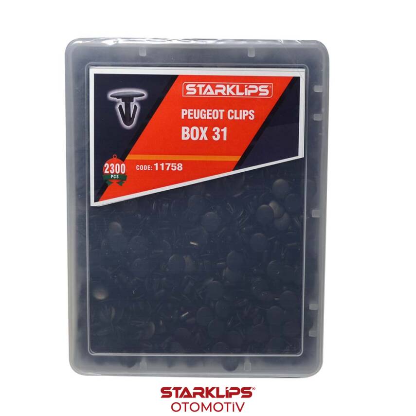 Set Kutu Klips 2300 Parça 6999 T4/A3 Peugeot 31 (2584) - 1