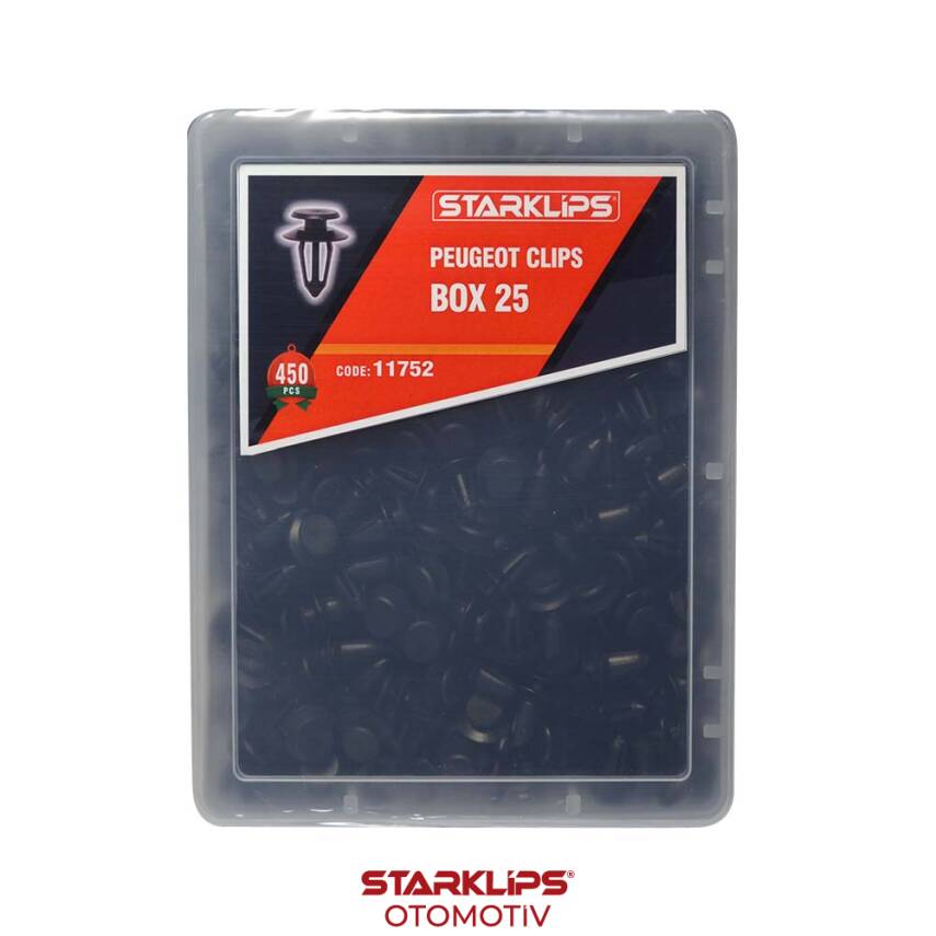 Set Kutu Klips 450 Parça 9345A1 Peugeot 25 (8519) - 1