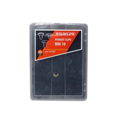 Set Kutu Klips 605 Parça Peugeot 10 (0259-0443-4910) - 