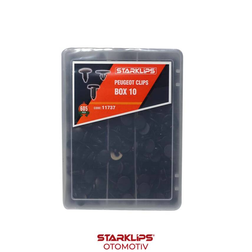 Set Kutu Klips 605 Parça Peugeot 10 (0259-0443-4910) - 1