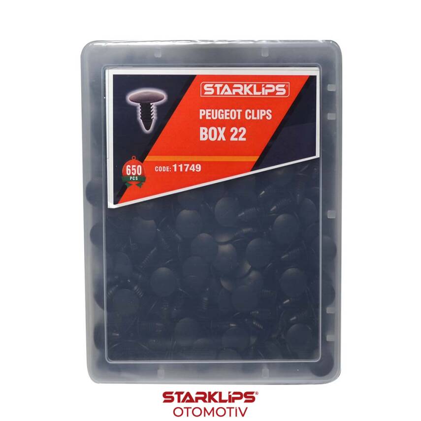 Set Kutu Klips 650 Parça 7518 Co Peugeot 22 (4910) - 1