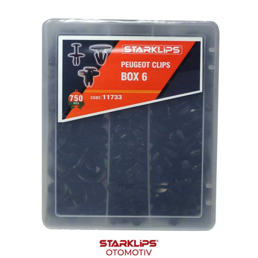 Set Kutu Klips 750 Parça Peugeot 6 (0260-2584-4465) - 1