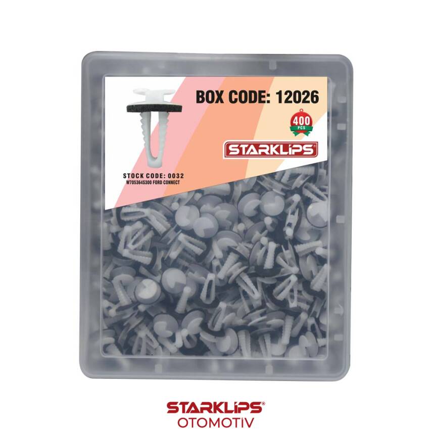 Set Kutu Klips Bagaj Bakalit W705364S300 Ford Connect 400 Parça (0032) - 1