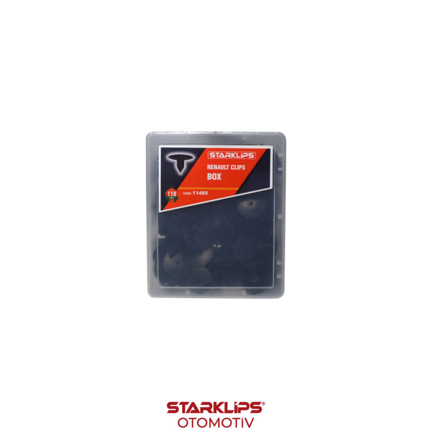 Set Kutu Klips Davlumbaz 7703077435 Megane Clio Renault 110 Parça (0262) - 1