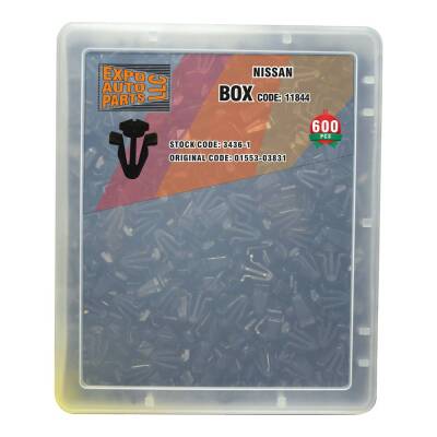 Set Kutu Klips Panjur Siyah 01553-03831 Nissan 600 Parça - Starklips