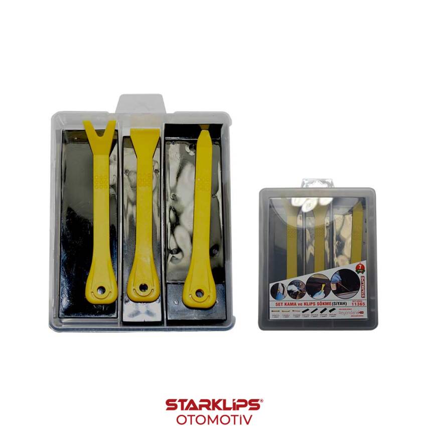 Set Kutu Plastik Siyah Kama - Plastik Sökme ve Kazıyıcı 7 Parça - 1