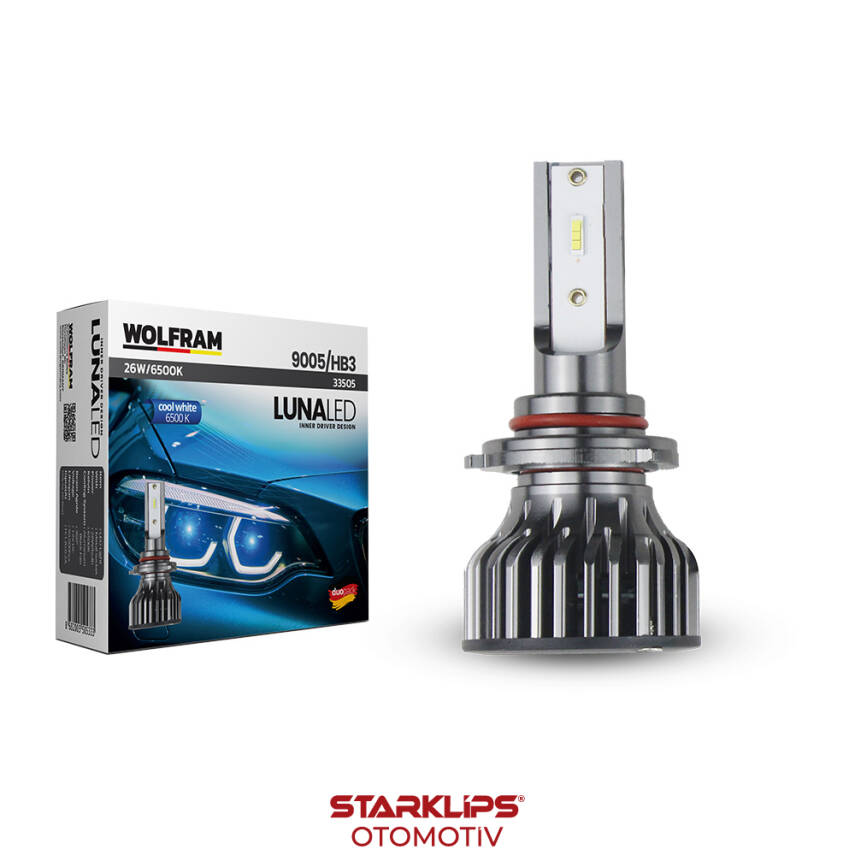 Set Led Xenon 9005 Cool White Luna Wolfram - 1