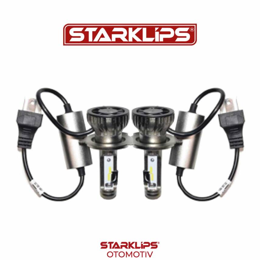 Set Led Xenon Far 9005 Headlight 6000K 30W Kısa V8 MEC - 1