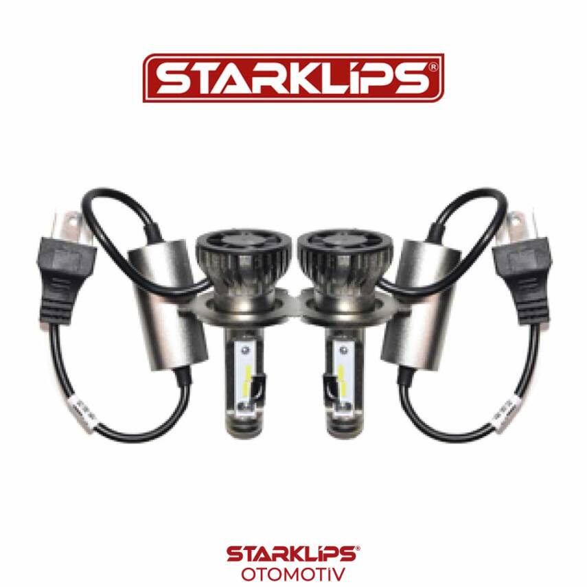 Set Led Xenon Far 9006 Headlight 6000K 30W Kısa V8 MEC - 1