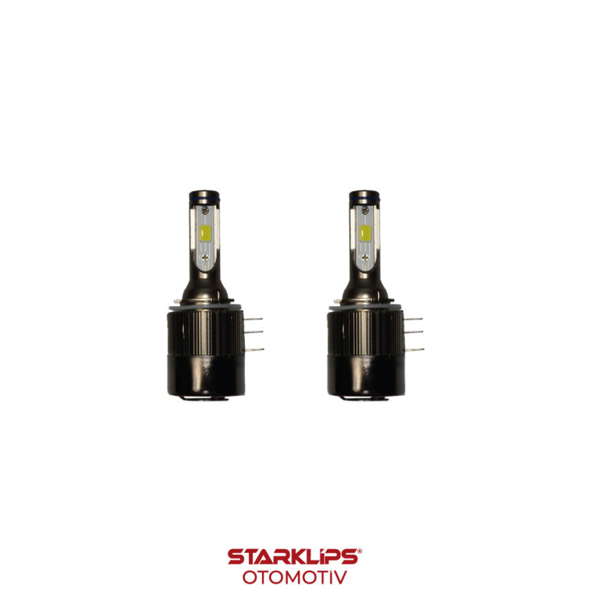 Set Led Xenon Far H15 36W Headlight 6500K C6 - 1