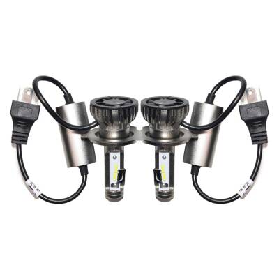 Set Led Xenon Far H4 Headlight 6000K 30W Kısa V8 MEC - 