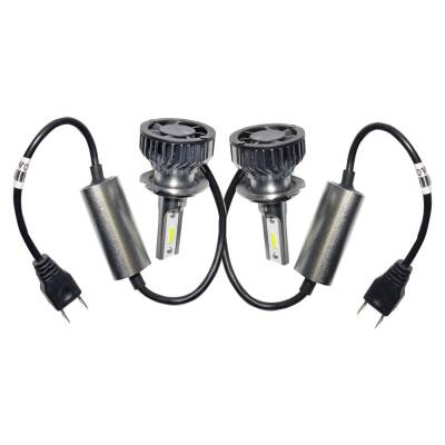 Set Led Xenon Far H7 Headlight 6000K 30W Kısa V8 MEC - 