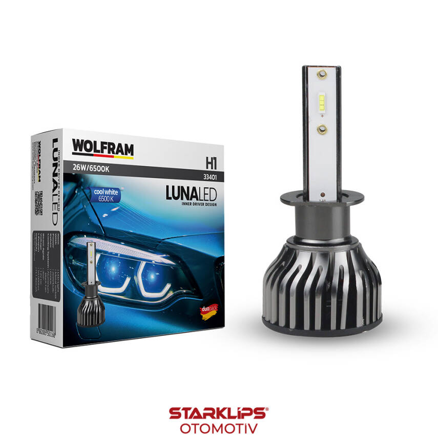 Set Led Xenon H1 Cool White Luna Wolfram - 1