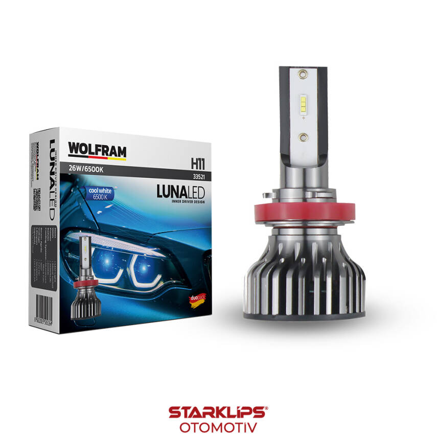 Set Led Xenon H11 Cool White Luna Wolfram - 1