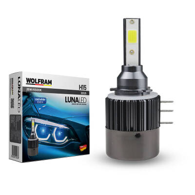 Set Led Xenon H15 Cool White Luna Wolfram - 