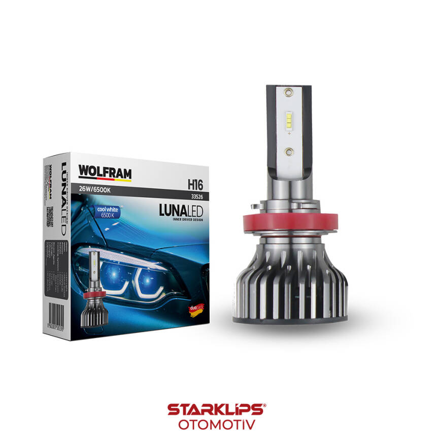 Set Led Xenon H16 Cool White Luna Wolfram - 1