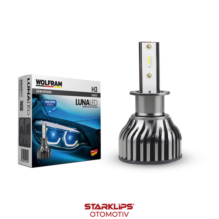 Set Led Xenon H3 Cool White Luna Wolfram - 1