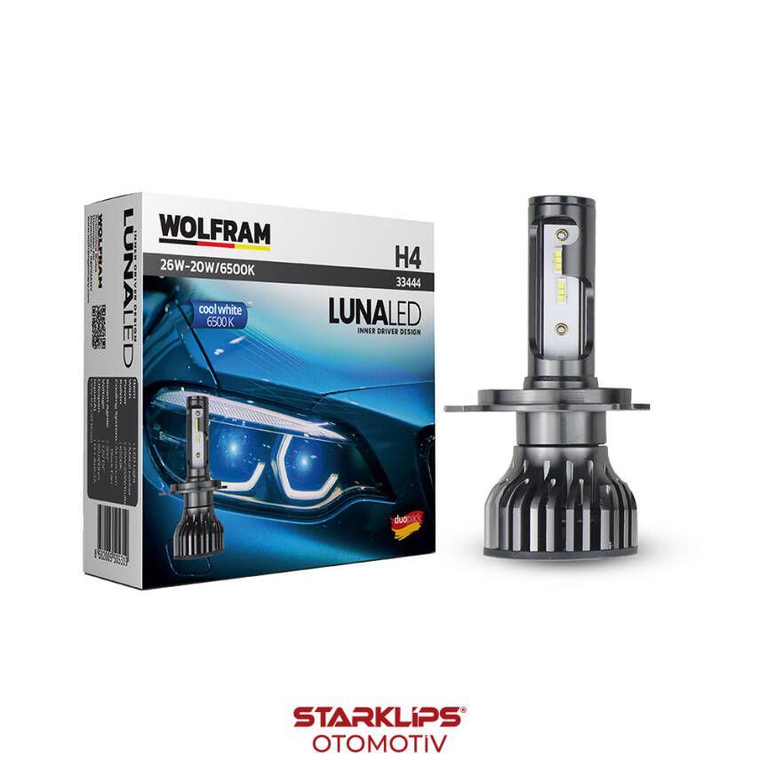 Set Led Xenon H4 Cool White Luna Wolfram - 1