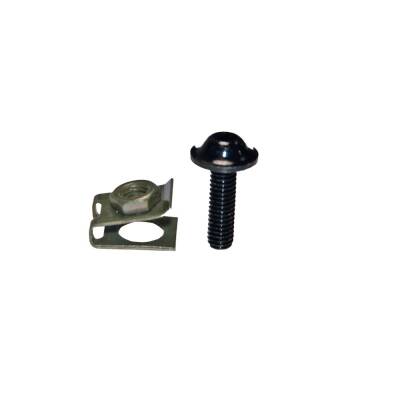 Set Motorsiklet Civatası Allen Ve Maşa Somun M6 Aluminyum Siyah 2 Ad - 