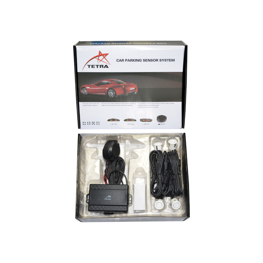 Set Park Sensörü Ses İkazlı Beyaz 18mm Tetra - 1