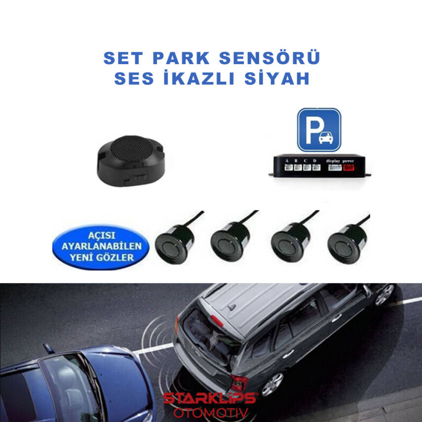 Set Park Sensörü Ses ikazlı Siyah 18Mm Tetra - 1