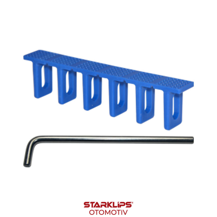 Set PDR Boyasız Göçük Düzeltme Plastiği Mavi 6 Lı Düz 22,5mm + L Kol - 1