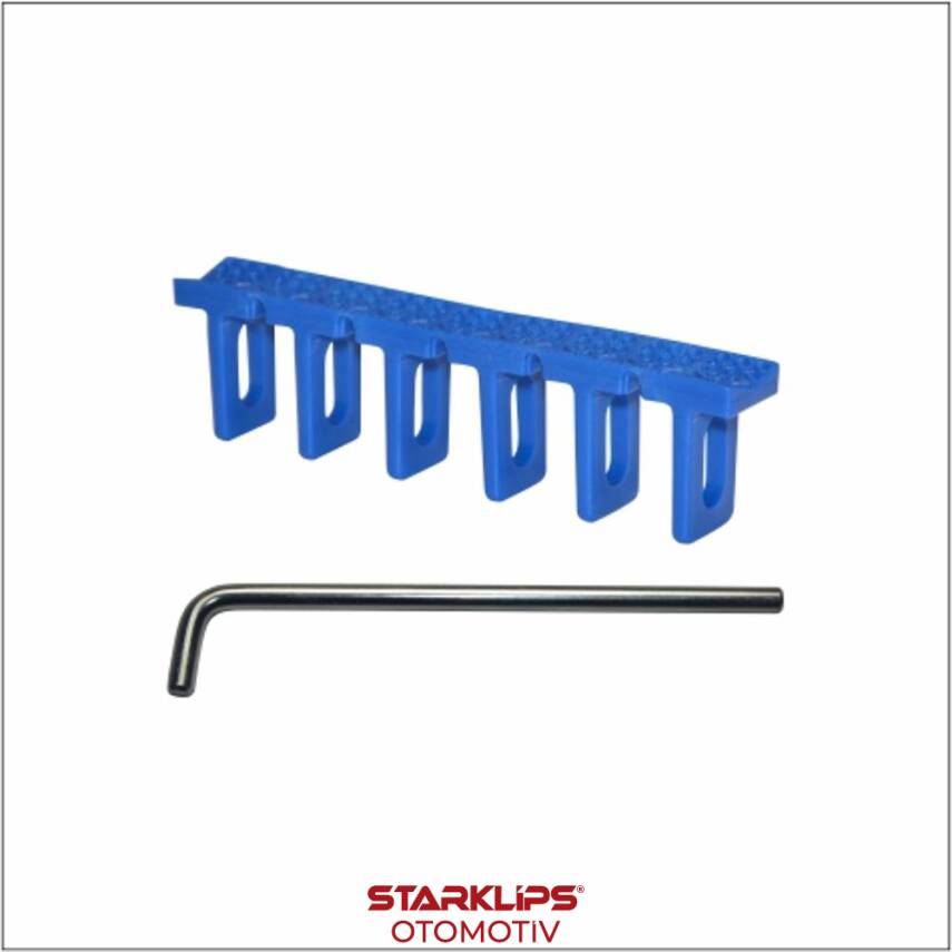 Set PDR Boyasız Göçük Düzeltme Plastiği Mavi 6 Lı V 22,5mm + L Kol - 1