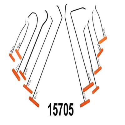 Set PDR Çubuk Alüminyum Boyasız Göçük Düzeltme 12 Parça - Starklips