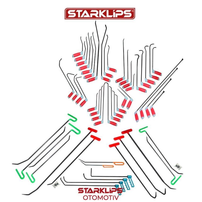 Set PDR Çubuk Boyasız Göçük Düzeltme 55 Parça - 1