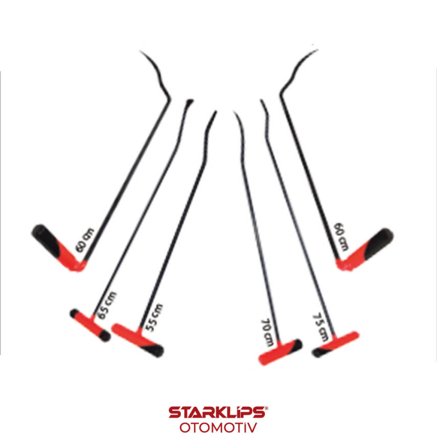 Set PDR Çubuk Boyasız Göçük Düzeltme Kobra 6 Parça - 1