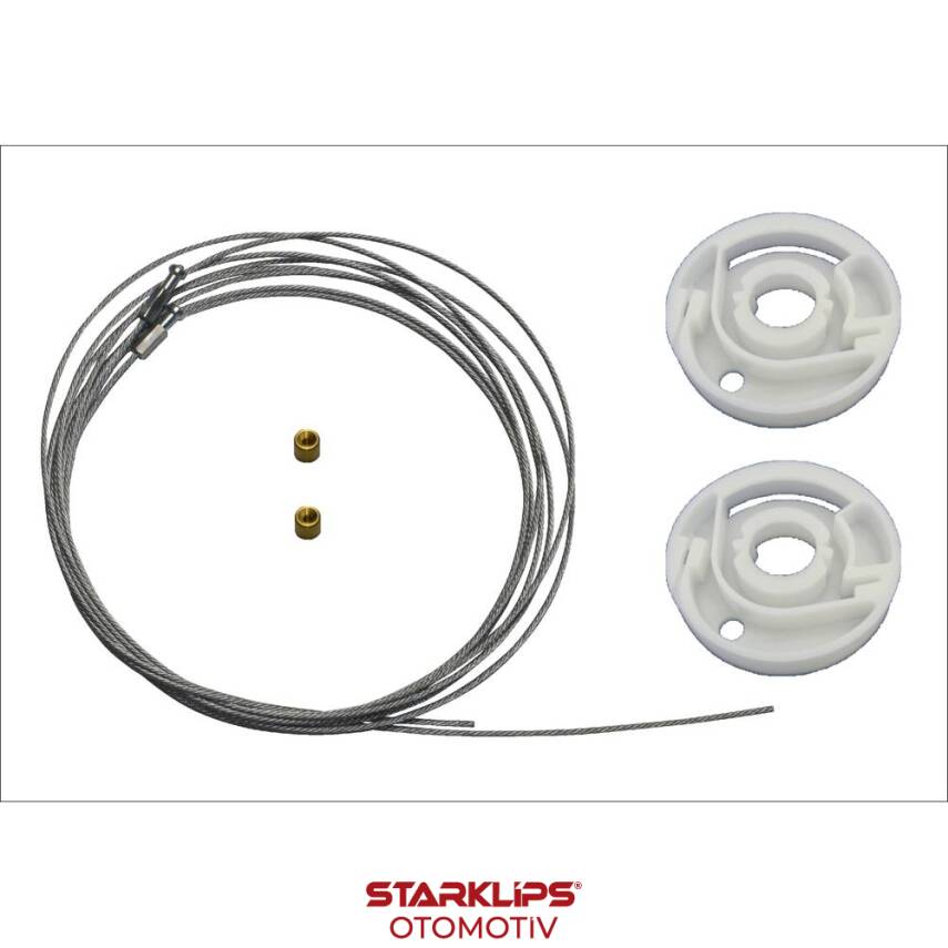 Set Sürgü Kapı L VW T5 Caravelle 2003-2014 7E1843871 (Klips + Aparatlı) - 1