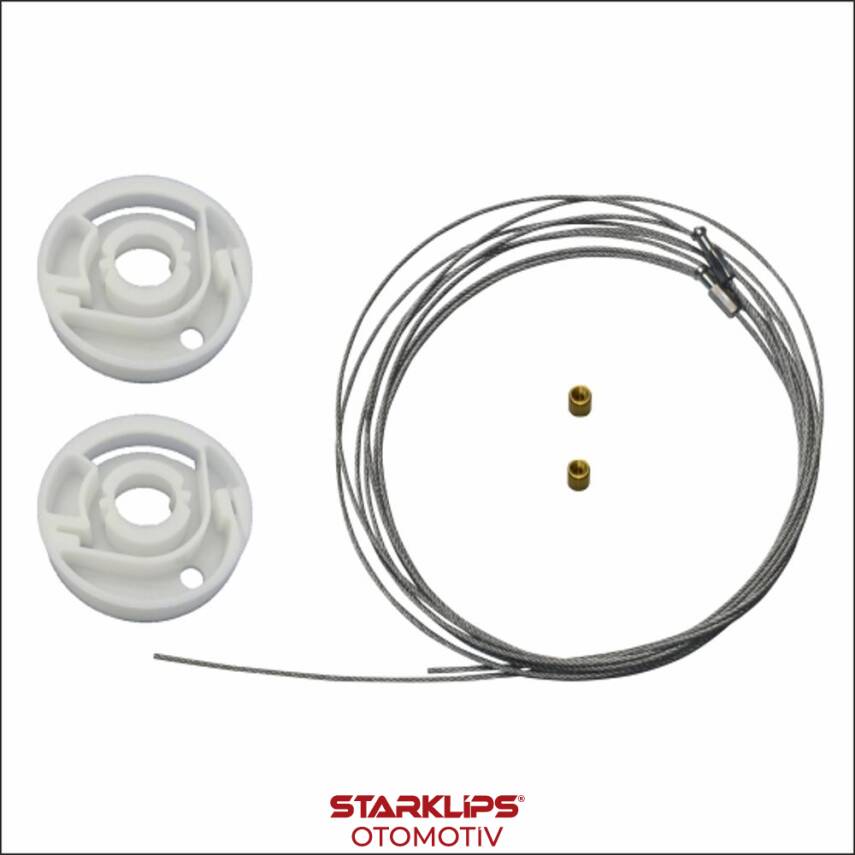 Set Sürgü Kapı R VW T5 Caravelle 2003-2014 7E1843872 (Klips + Aparatlı) - 1