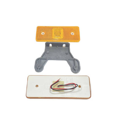 Side Marker 4 Ledli Lamba 24V Sarı Arkası Düz - 3030-M005Y30-A - 