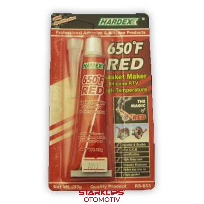 Sıvı Conta Kırmızı Rtv 35Gr Hardex - 1