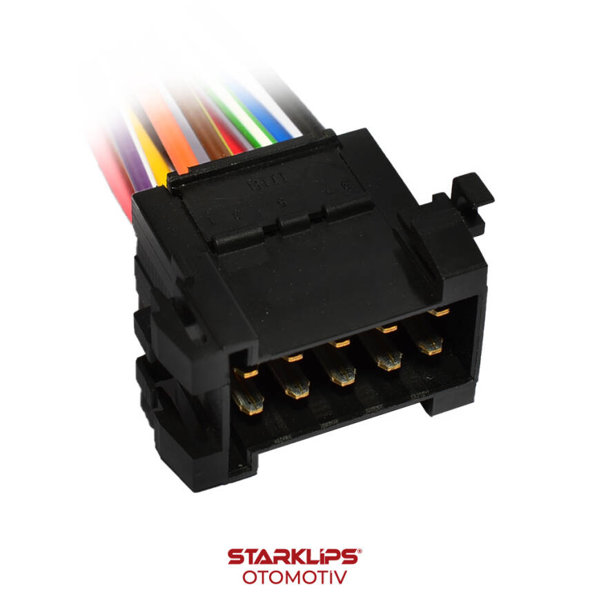 Soket 10 Kablo 10 Pinli Timer Oto Konnektörü Üniversal Dişi - 1