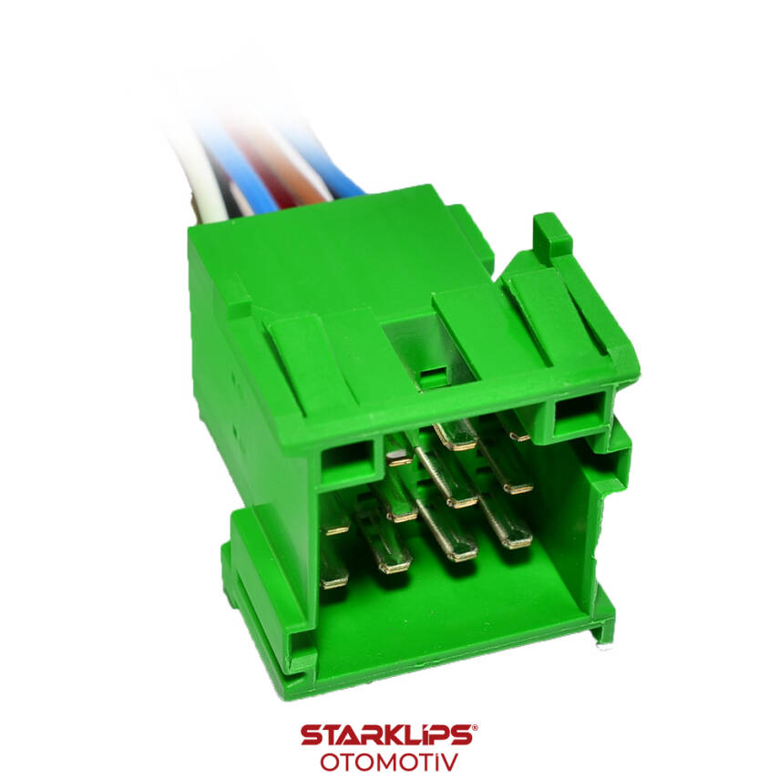 Soket 12 Kablo Jpt 12 Li Erkek Connector (Yeşil) Mercedes Kamyon Otobüs - 1