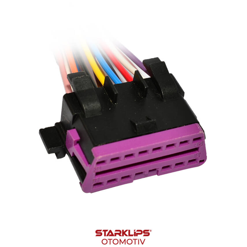 Soket 16 Kablo Obd Dönüştürücü 3A0972695 Audi Skoda VW Passat Coupe Phorsche Seat - 1