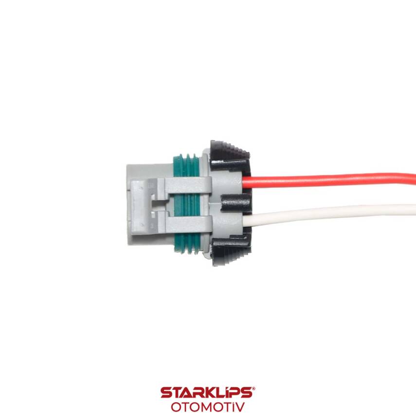 Soket 2 Kablo Fan Motor Peugeot Delphi 12147067 Ford Fiat 500 Opel Corsa 51787116 51797135 51799359 - 1