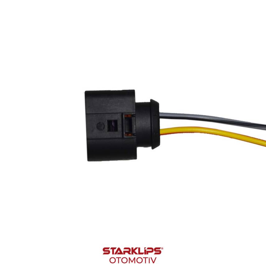 Soket 2 Kablo Fan Motor VW Audi Skoda Seat 1J0973752 - 1