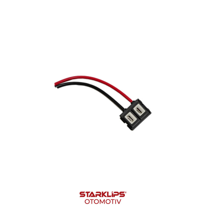 Soket 2 Kablo H7 Ampul İçin Seramik 15 Cm - 1