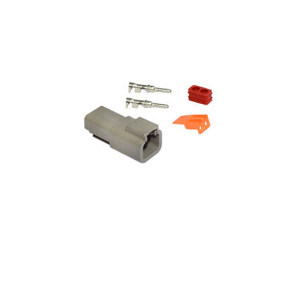 Soket 2 Pin Erkek Tesisat Deutsch iş Makinası DTM06-2S - 