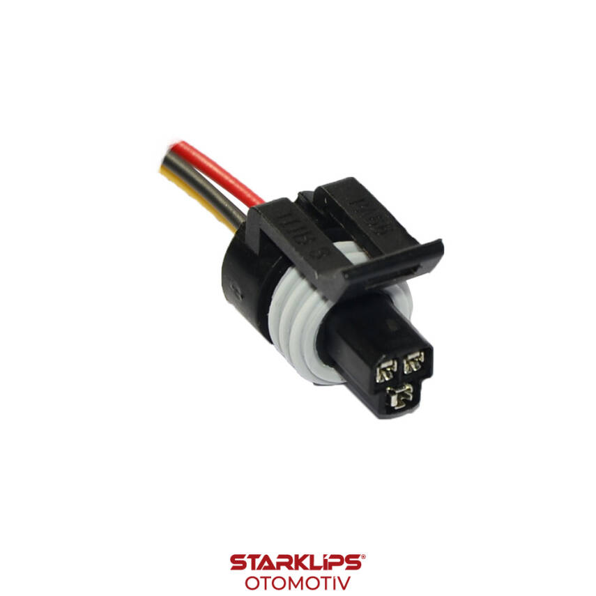 Soket 3 Kablo Erkek Renault Klima Müşür Yağ Yakıt Basınç Sensör 7701205751 8200727259 12078090 - 1