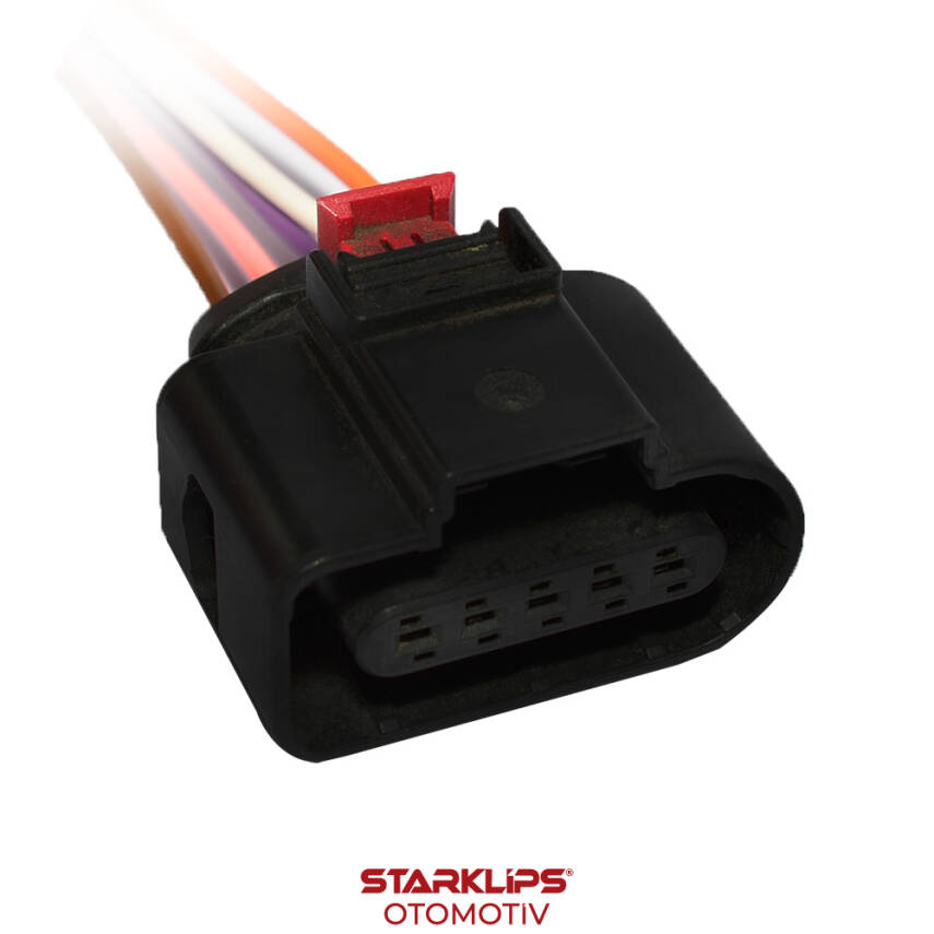 Soket 5 Kablo Kelebek Boğaz 8K0973705 VW 973 705 Audi A6 Jetta Golf - 1