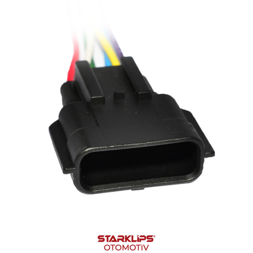 Soket 6 Kablo Direksiyon Pompa Erkek Karşılığı Mercedes Clk A2105403681 Peugeot 206 208 - 1