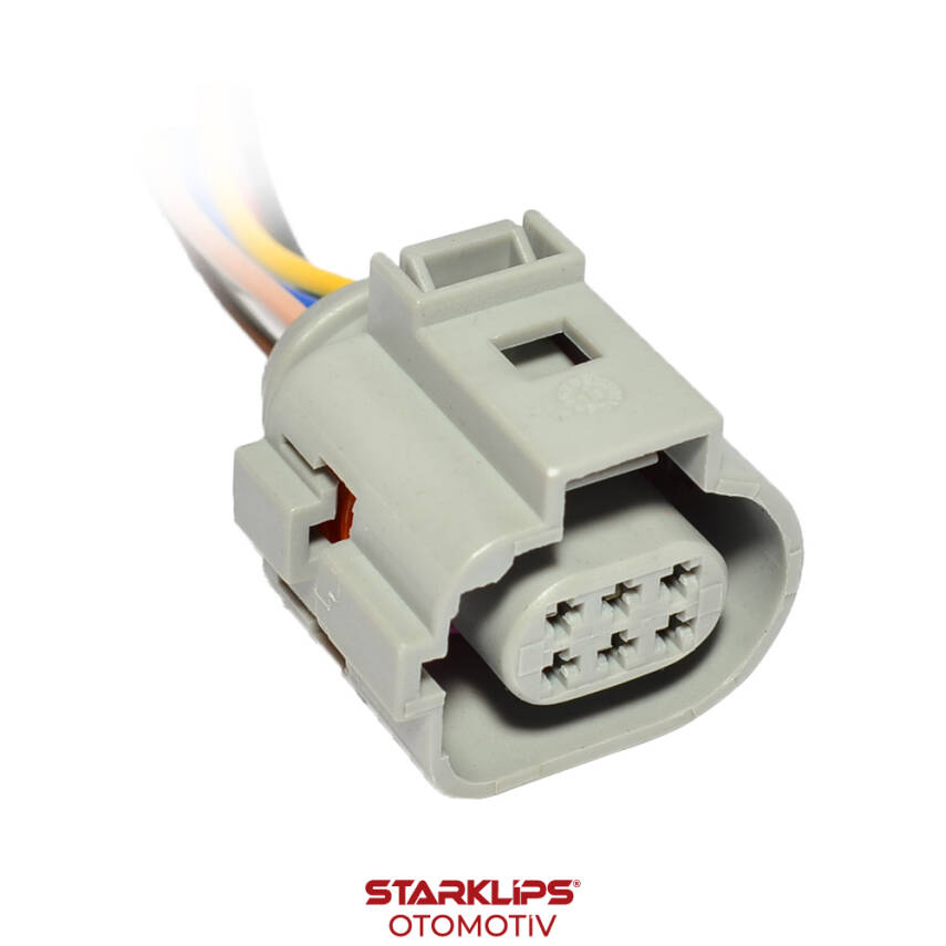 Soket 6 Kablo Egr Renault VW Audi 1j0973713G - 1