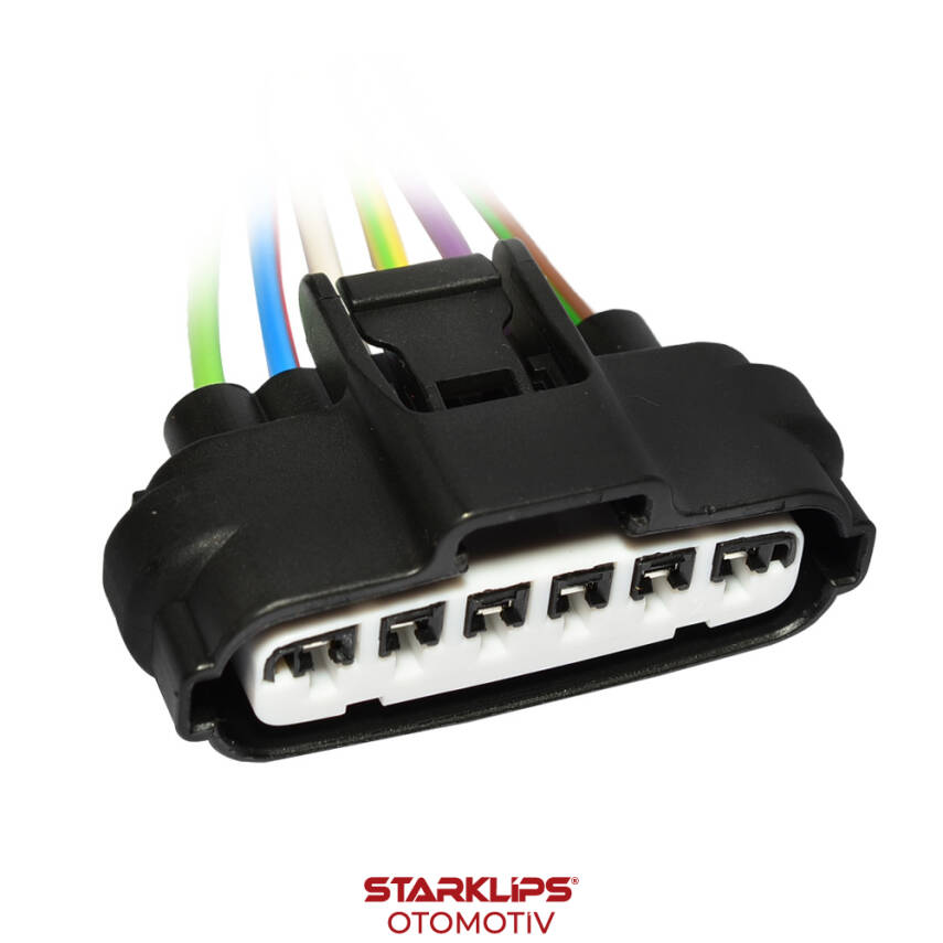 Soket 6 Kablo Elektrik Tesisat Gaz Kelebeği Toyota 90980-11858 Mazda 7283-1968-30 - 1