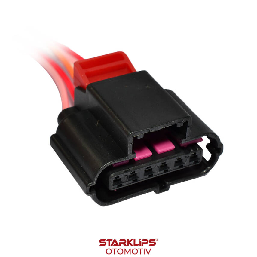 Soket 6 Kablo Gaz Hızlandırıcı 8K0973706 Audı VW Skoda Seat - 1