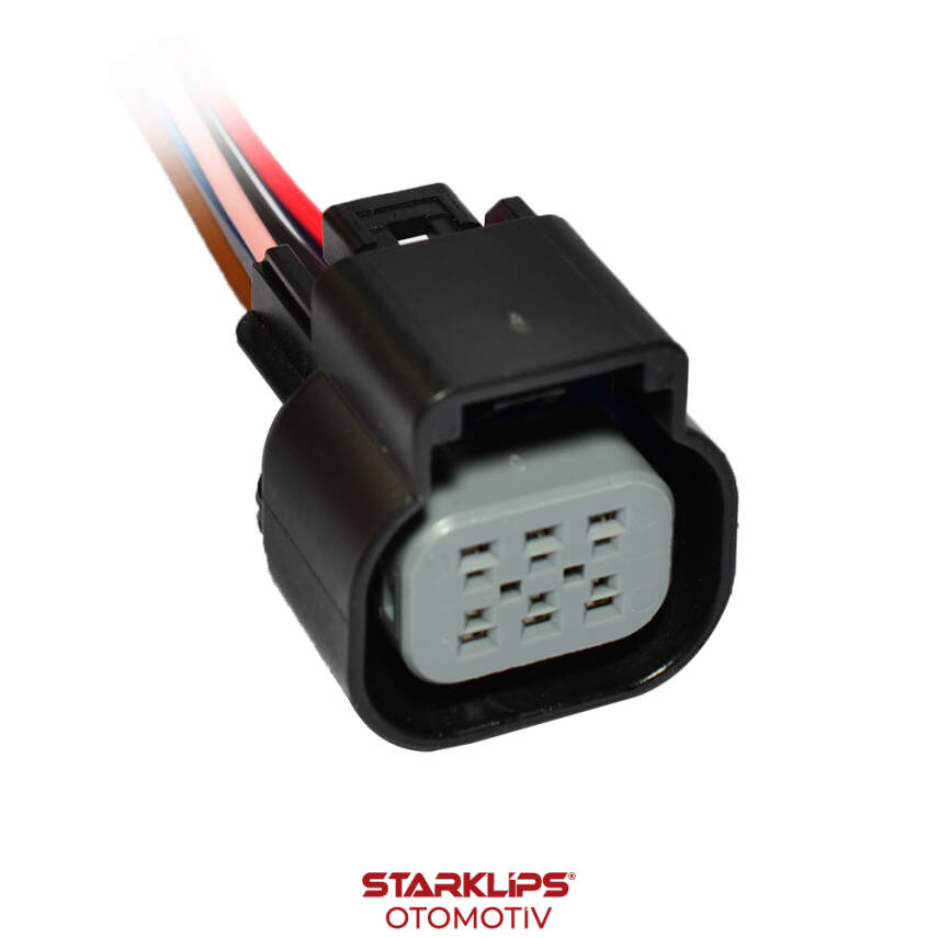 Soket 6 Kablo Gaz Kelebek Dişi 15355297 Delphi GT150 - 1