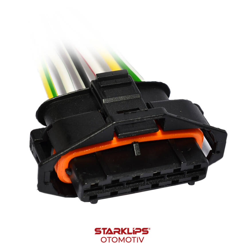 Soket 6 Kablo Gaz Pedal Bosch Tipi 1928404629 Opel Astra Corsa Insignia GM Vauxhall - 1