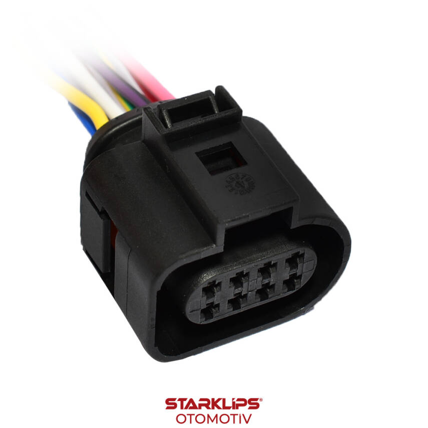 Soket 6 Kablo Kapı Kilit Motor Oksijen Sensör 1j383833 VW - 1